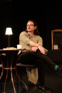 actor Emre Mericboyu in a play by The Actors Circle Berlin in 2025